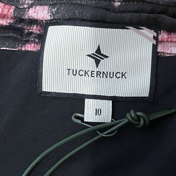 TUCKERNUCK Beaux Valette Natalie Dress Size 10 Black Pink NEW Floral Gardencore - Picture 10 of 16